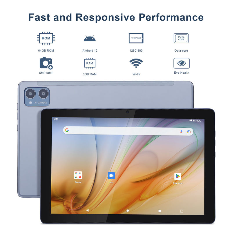 C Idea Εκπαιδευτικό Ταμπλέτ Για Σπουδαστές Android 12 Tablet 10 ιντσών Με Google Play 64GB ROM 3GB RAM 128GB