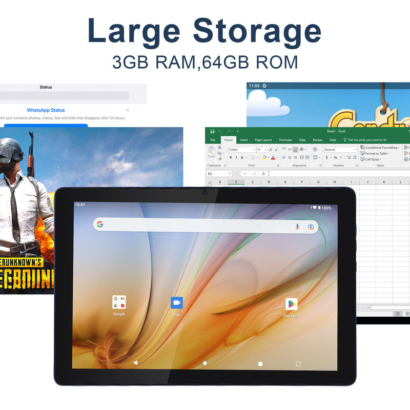 C Idea Εκπαιδευτικό Ταμπλέτ Για Σπουδαστές Android 12 Tablet 10 ιντσών Με Google Play 64GB ROM 3GB RAM 128GB