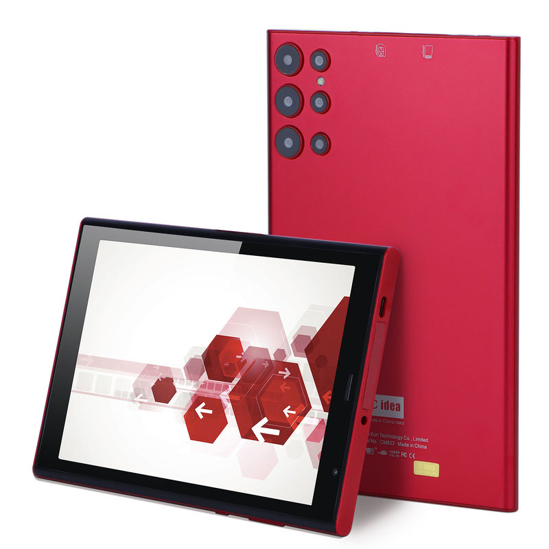 C ιδέα WiFi 8 ιντσών Tablet PC με μεγάλη διάρκεια ζωής μπαταρίας 8000mAh 512GB Αποθήκευση Διπλή κάμερα 5MP + 8MP CM822 (Κόκκινο)