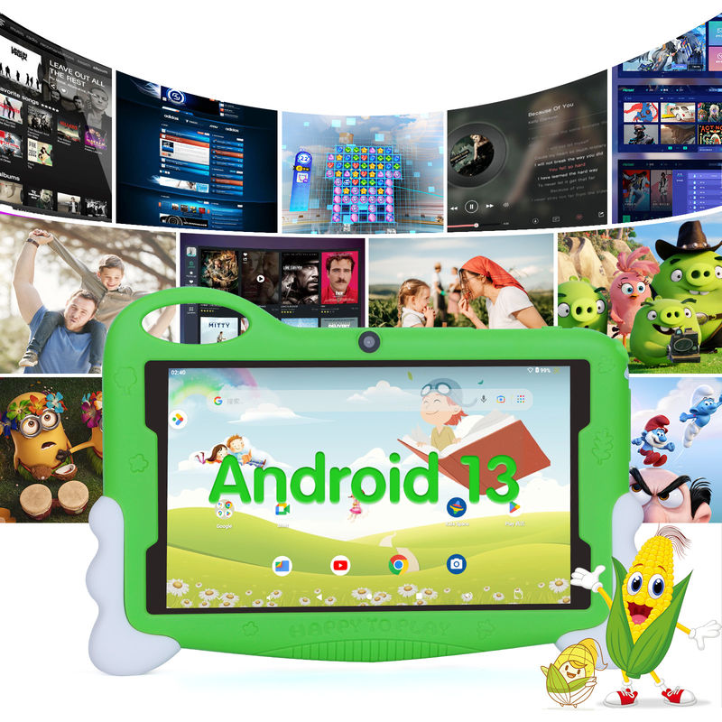 C ιδέα Παιδιά Φοιτητής Σπουδαστικό Tablet 7 ίντσες Cute Long Battery Life 32GB Αποθήκευση 2MP + 5MP Διπλές κάμερες CM90 Πράσινο