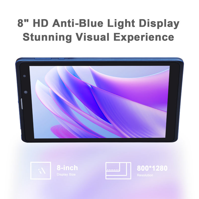 C Idea Μπλε 8 ιντσών Tablet PC Μεγάλη αποθήκευση Διπλή κάμερα Μεταλλικές ταμπλέτες για ανάγνωση Παρακολούθηση