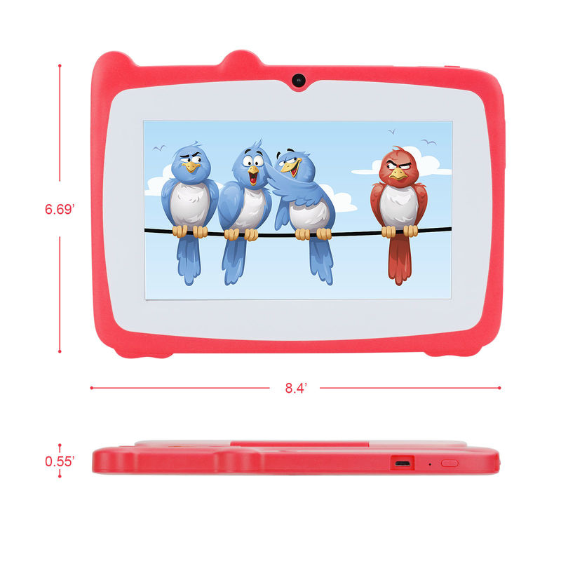 Ιδέα C Εκπαιδευτικό 7 ιντσών Tablet Kidspad με Kid Proof Case Μεγάλη μπαταρία 5000mAh IWAWA Προεγκατεστημένη CM80Red