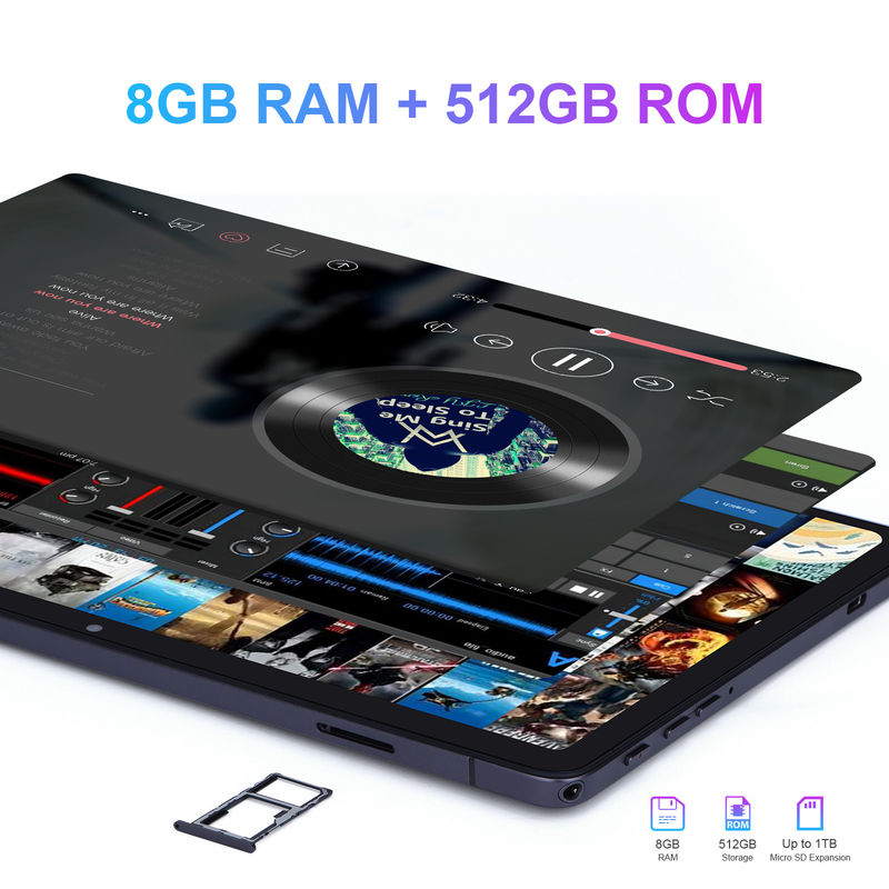C ιδέα Μεγάλη οθόνη 8GB RAM 512GB ROM 10 ιντσών Tablet PC με πλήκτρο CM8500
