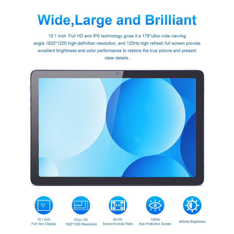 C Idea Android Tablet με διπλή κάμερα 6000mAh Google πιστοποιημένο 10.1 ιντσών Tablet P1200