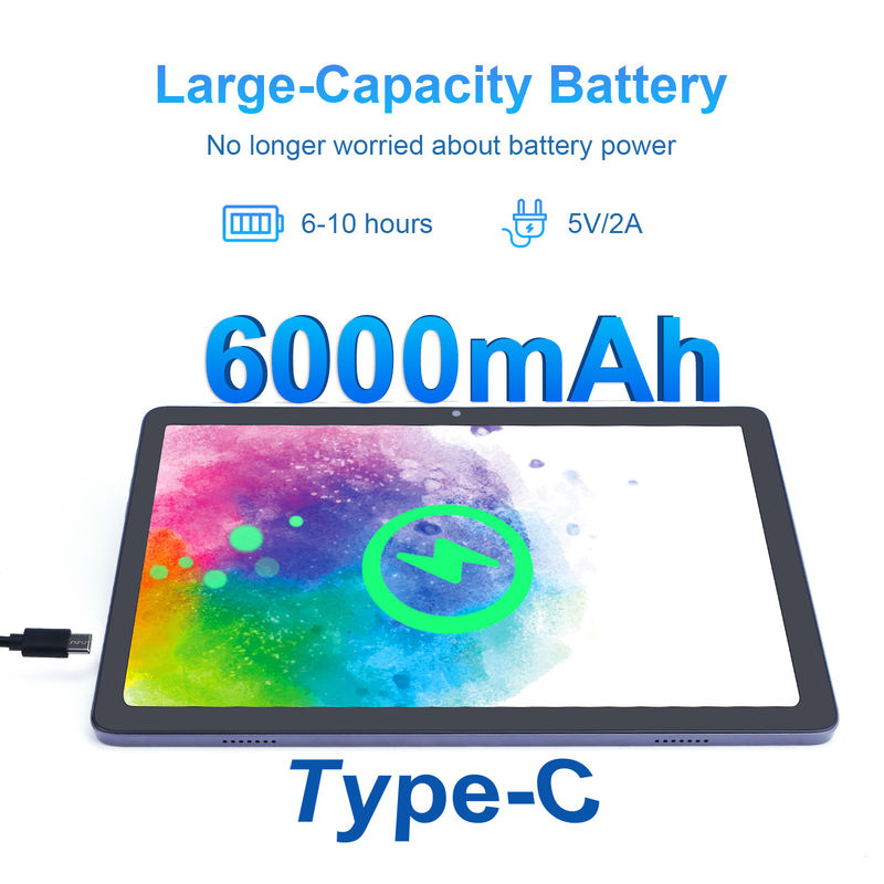 C Idea Android Tablet με διπλή κάμερα 6000mAh Google πιστοποιημένο 10.1 ιντσών Tablet P1200
