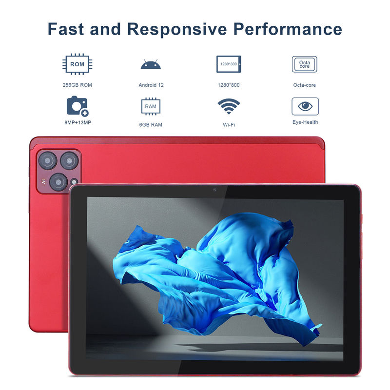 C Idea 10 ιντσών Android 12 Tablet 8GB RAM 256GB ROM Μοντέλο CM8000PLUS Κόκκινο