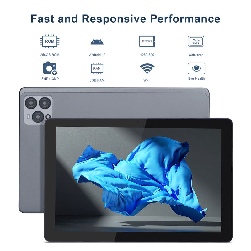 C Idea 10 ιντσών Android 12 Tablet 8GB RAM 256GB ROM μοντέλο CM8000PLUS Γκρίζο