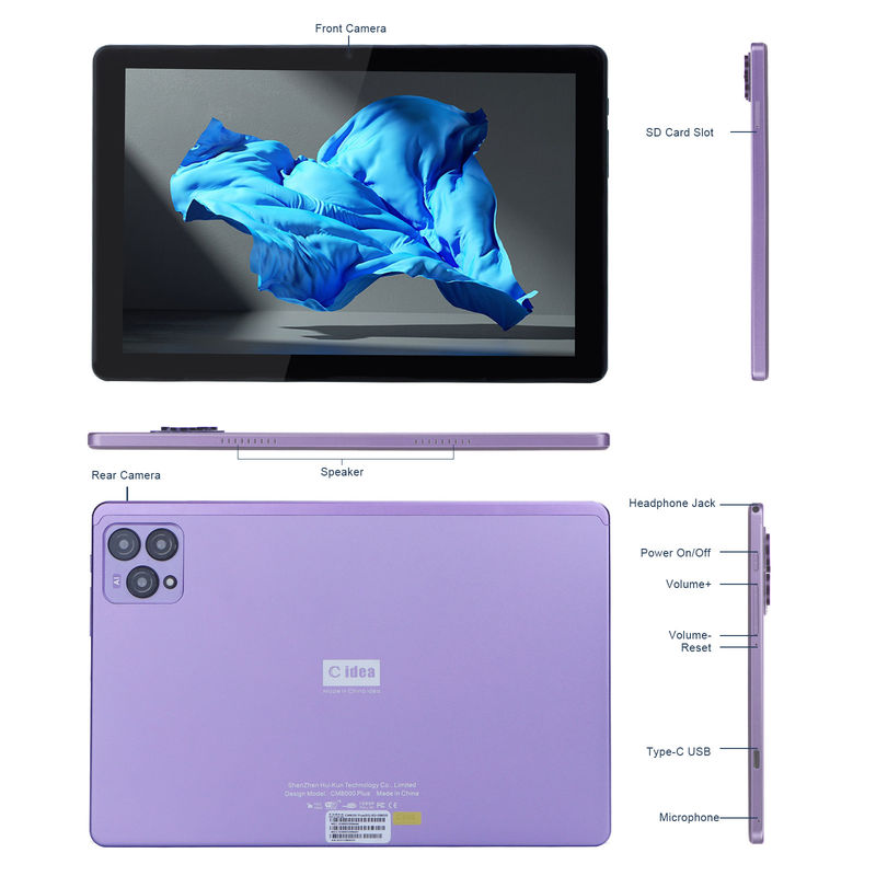 C Idea 10 ιντσών Android 12 Tablet 8GB RAM 256GB ROM Μοντέλο CM8000PLUS Πιόλε