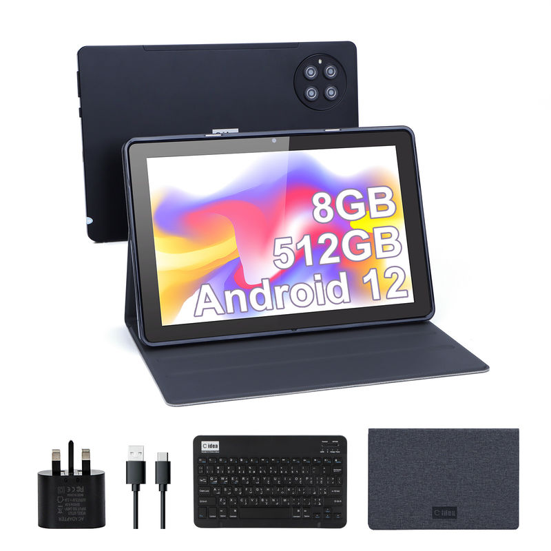 C Idea 9,7 ιντσών Android 12 Tablet 8GB RAM 512GB ROM Μοντέλο CM7800 Μαύρο