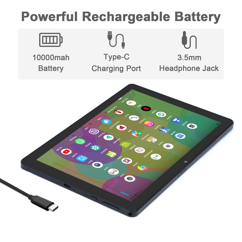 C Idea 9,7 ιντσών Android 12 Tablet 8GB RAM 512GB ROM Μοντέλο CM7800 Μαύρο