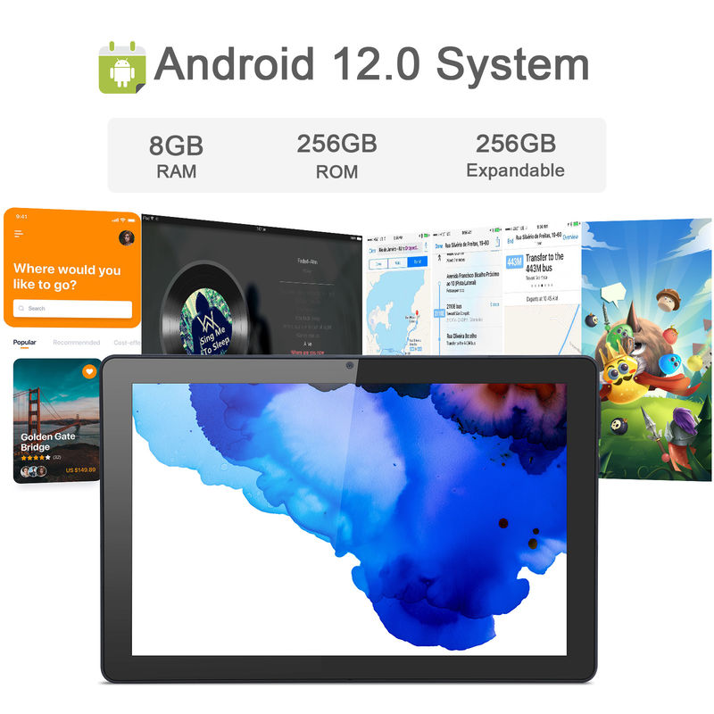 C Idea 9,7 ιντσών Android 12 Tablet 8GB RAM 512GB ROM Μοντέλο CM7800 Μαύρο