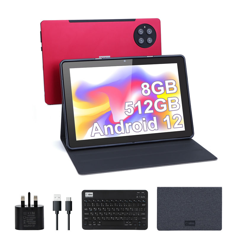 C Idea 9,7 ιντσών Android 12 Tablet 8GB RAM 512GB ROM Μοντέλο CM7800 Κόκκινο
