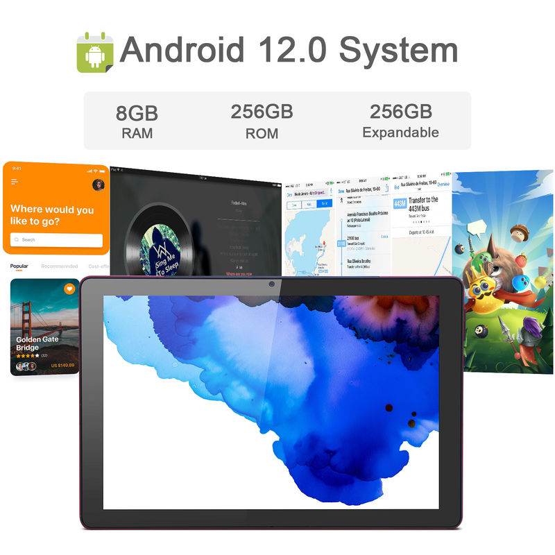 C Idea 9,7 ιντσών Android 12 Tablet 8GB RAM 512GB ROM Μοντέλο CM7800 Κόκκινο