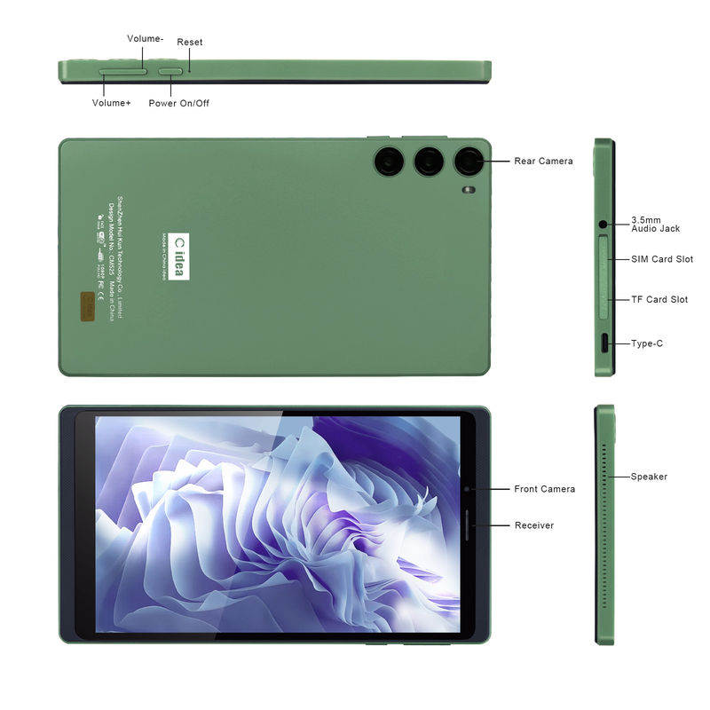 C Idea 7 ιντσών Tablet με οθόνη αφής με SIM για φοιτητές CM525 Πράσινο