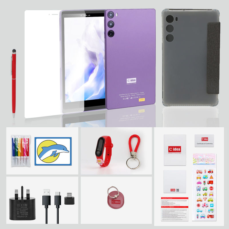 C ιδέα 7 ιντσών 6+128GB 6000mAh Android Tablet PC με SIM για φοιτητές CM525 Purple