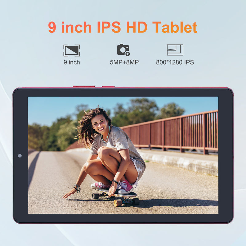 C Idea 9 ιντσών Android 12 Tablet 8GB RAM 512GB ROM 5MP+8MP Δύο κάμερες WIFI Tablet με SIM CM915 (Κόκκινο)