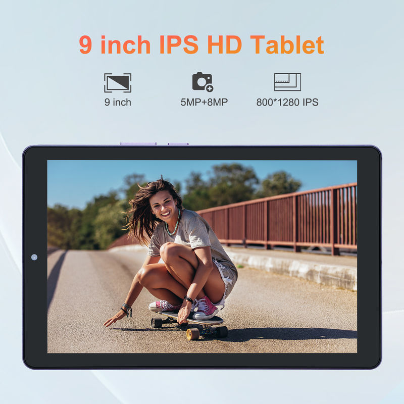 C Idea 9 ιντσών Android 12 Tablet 8GB RAM 512GB ROM 5MP+8MP Δύο κάμερες WIFI Tablet με SIM CM915 (Πορφυρό)