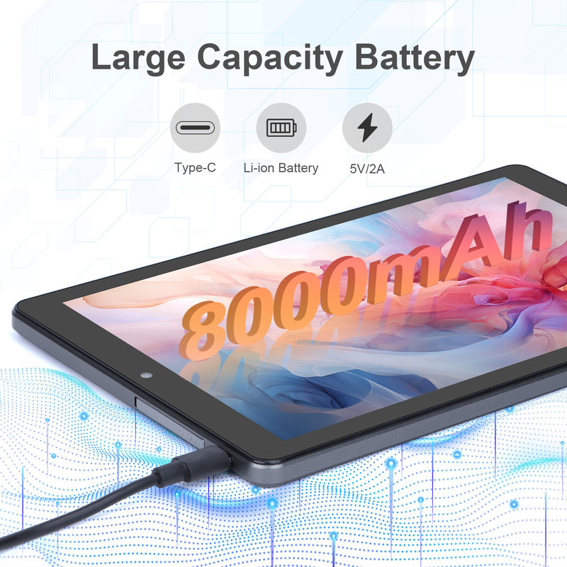 C ιδέα 9 ιντσών Tablet PC WIFI 2.4G/5G 800x1280 IPS Screen Android Tablet Υποστήριξη τηλεφωνικών κλήσεων με διπλή κάμερα ((Grey)
