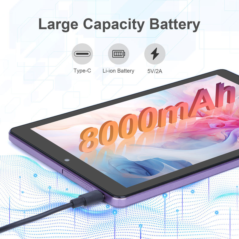 C ιδέα 9 ιντσών Tablet PC WIFI 2.4G/5G 800x1280 IPS Screen Android Tablet Υποστήριξη τηλεφωνικών κλήσεων με διπλή κάμερα ((Πορφυρό)