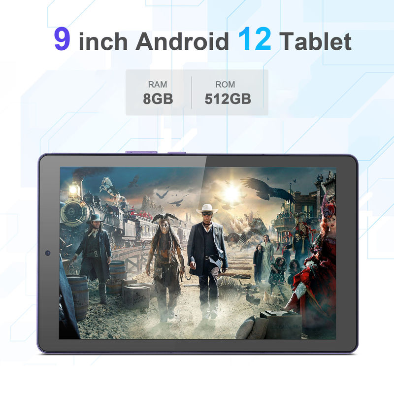 C ιδέα 9 ιντσών Tablet PC WIFI 2.4G/5G 800x1280 IPS Screen Android Tablet Υποστήριξη τηλεφωνικών κλήσεων με διπλή κάμερα ((Πορφυρό)