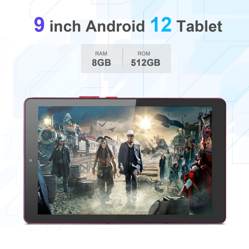 C ιδέα 9 ιντσών Tablet PC WIFI 2.4G/5G 800x1280 IPS Screen Android Tablet Υποστήριξη τηλεφωνικών κλήσεων με διπλή κάμερα ((Κόκκινο)