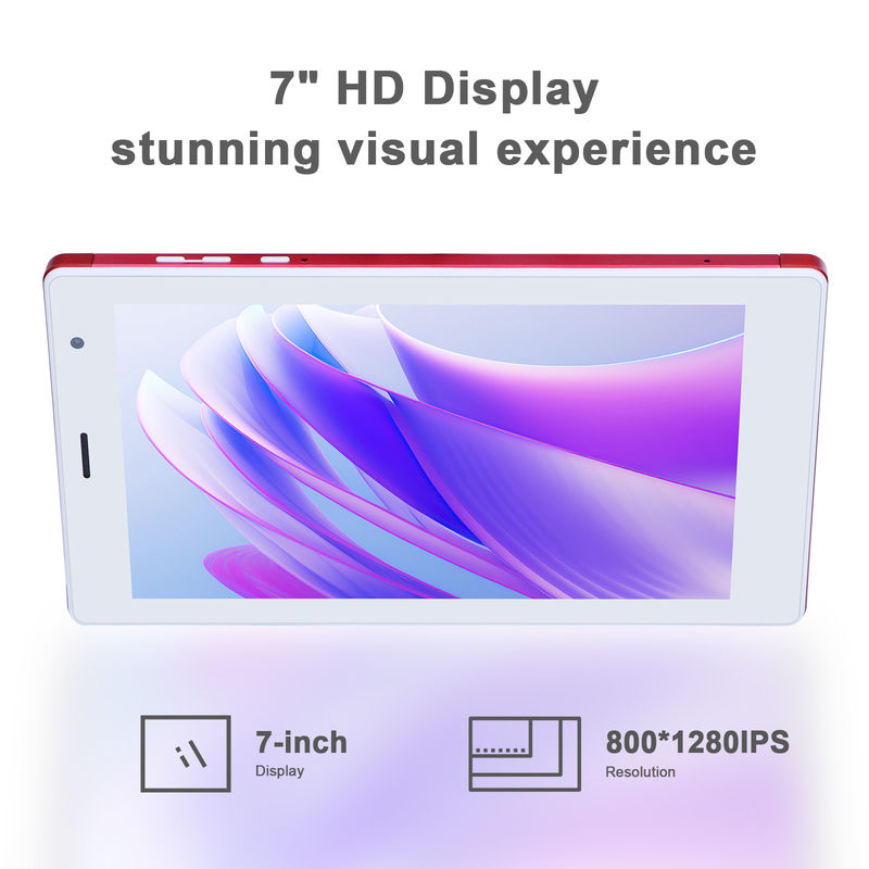 C ιδέα 7 ιντσών Android Smart Tablets 8+512GB Quad Core WiFi Tablet HD Εικονική οθόνη CM513 ((Κόκκινο)