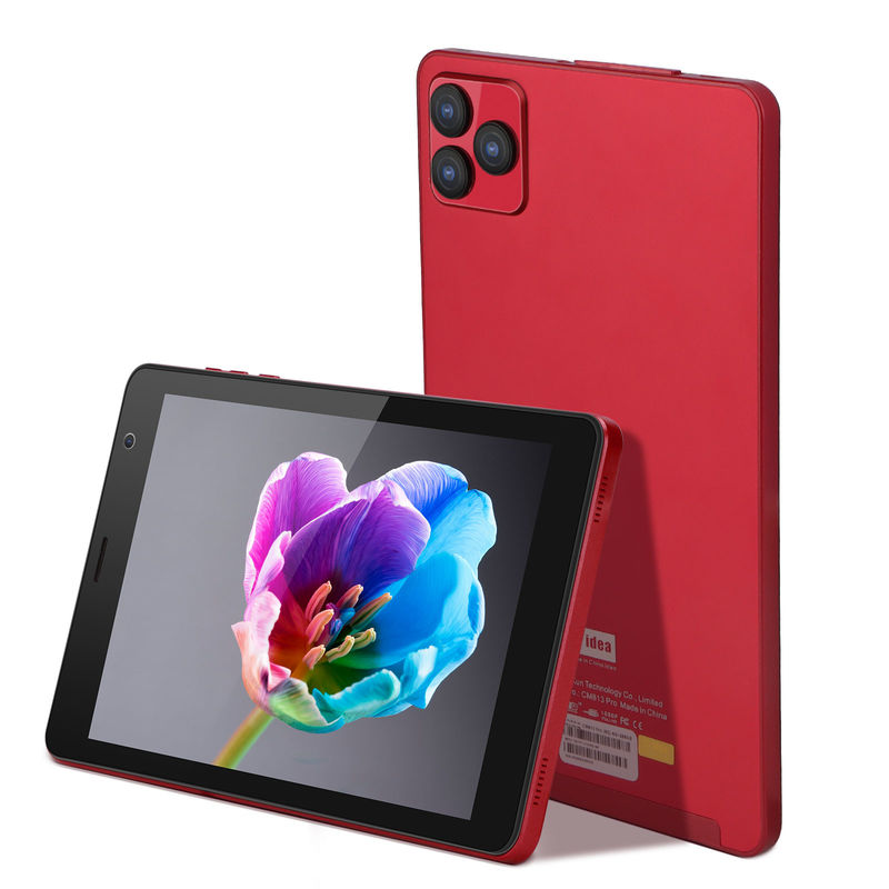 C ιδέα Android 8 ιντσών Tablet PC Android 12 Tablet 512GB Μνημείο Ταμπλέτες PC Quad Core επεξεργαστής CM813 κόκκινο