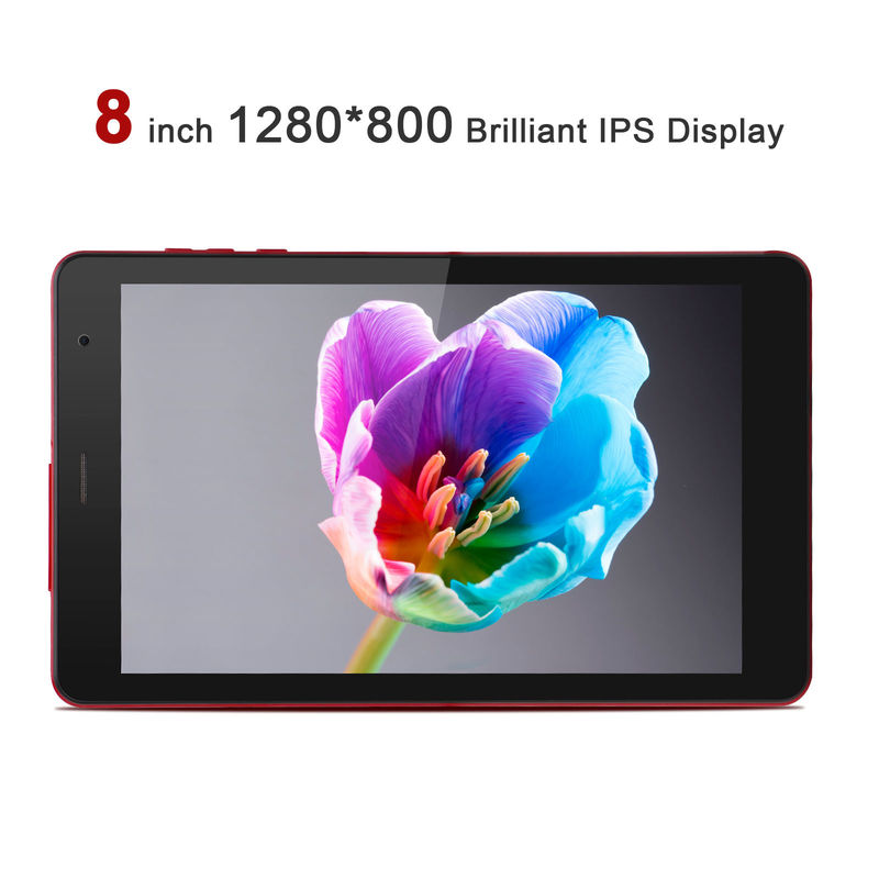 C ιδέα Android 8 ιντσών Tablet PC Android 12 Tablet 512GB Μνημείο Ταμπλέτες PC Quad Core επεξεργαστής CM813 κόκκινο