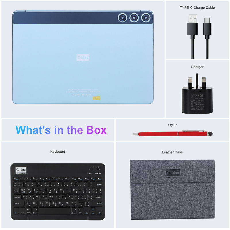 Σημείο C ιδέα FHD οθόνη 8GB RAM 512GB 10 ιντσών Tablet PC με πληκτρολόγιο για ενήλικες και έφηβους CM8500