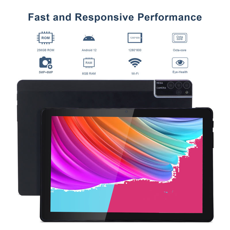 C idea 800x1280 IPS 10 ιντσών Tablet PC με θήκη 256GB ROM Quad Core Dual 5MP+8MP Κάμερα HD IPS οθόνη CM7000 Μαύρο