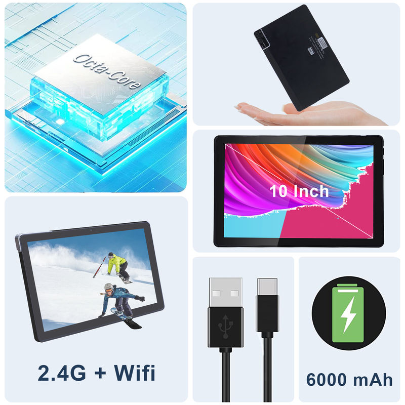 C idea 800x1280 IPS 10 ιντσών Tablet PC με θήκη 256GB ROM Quad Core Dual 5MP+8MP Κάμερα HD IPS οθόνη CM7000 Μαύρο