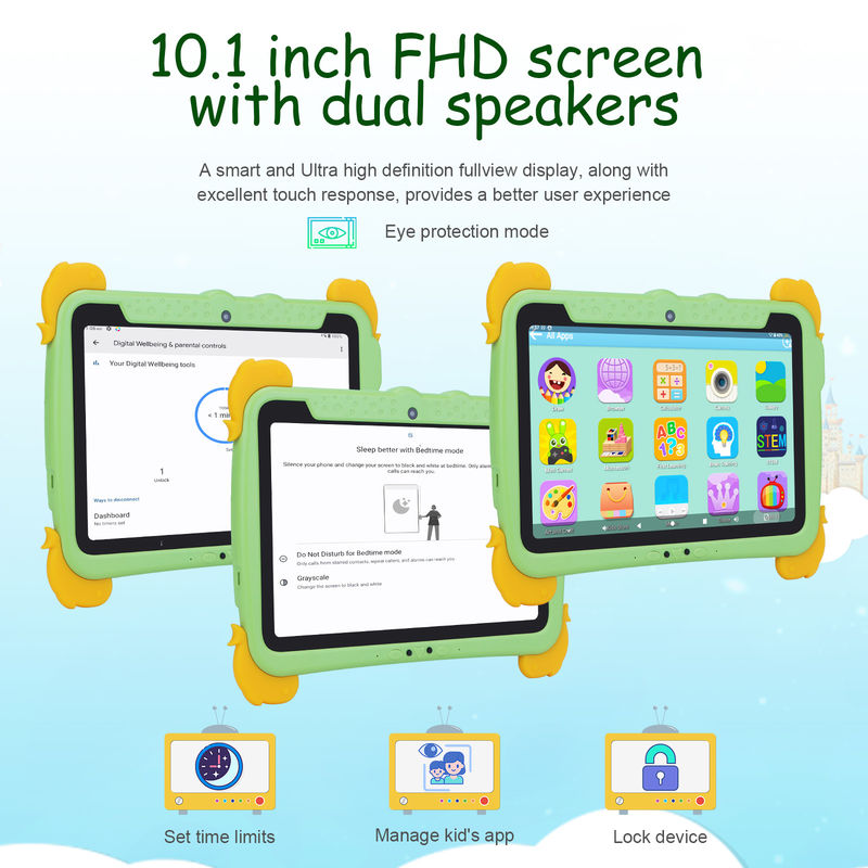 Ιδέα C 10,1 ιντσών Παιδιά Tablet PC με Κεφάλαιο Προστασία Μάτι ips HD Εικόνα Προεγκατάσταση IWAWA P1150