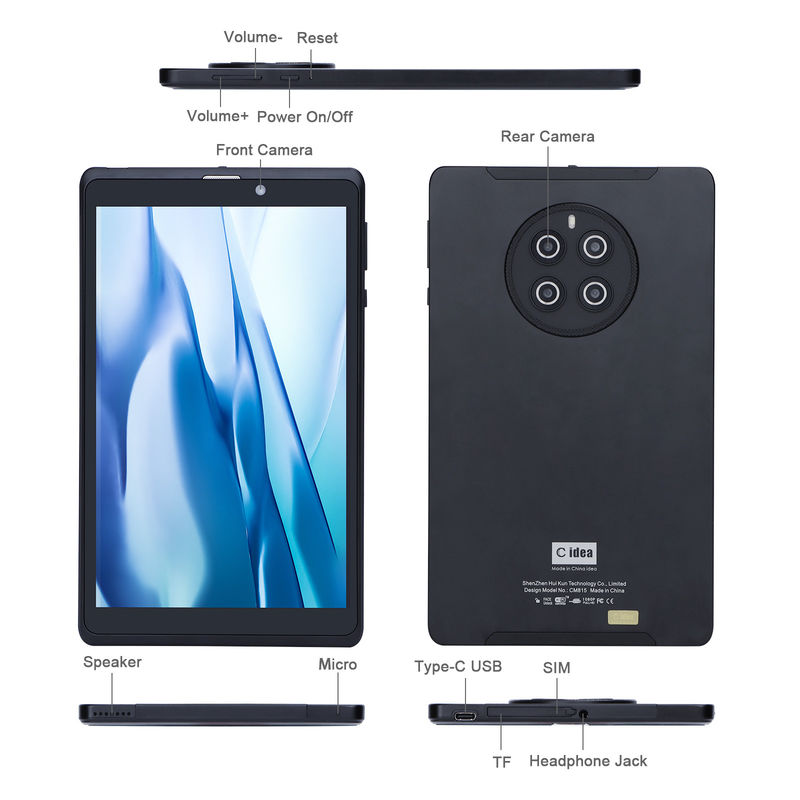 C Idea Android Tablet με 800 * 1280 IPS οθόνη Μακροχρόνια διάρκεια ζωής μπαταρίας 8 ιντσών Tablet PC CM815