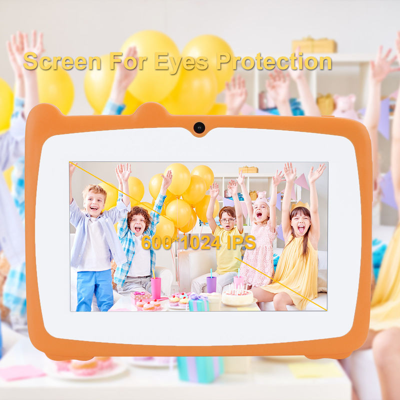 C ιδέα 7 ιντσών Tablet Kidspad με 4GB RAM + 64GB ROM HD IPS Ασφάλεια Προστασία ματιών για το μωρό CM80 Πορτοκαλί