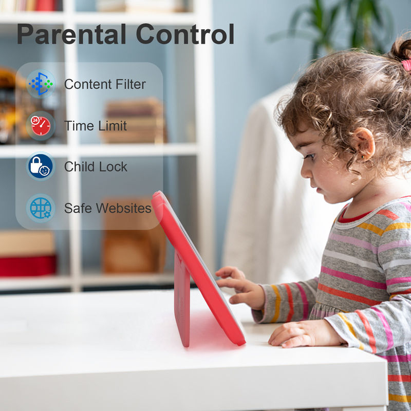 Ιδέα C Εκπαιδευτικό 7 ιντσών Tablet Kidspad με Kid Proof Case Μεγάλη μπαταρία 5000mAh IWAWA Προεγκατεστημένη CM80Red