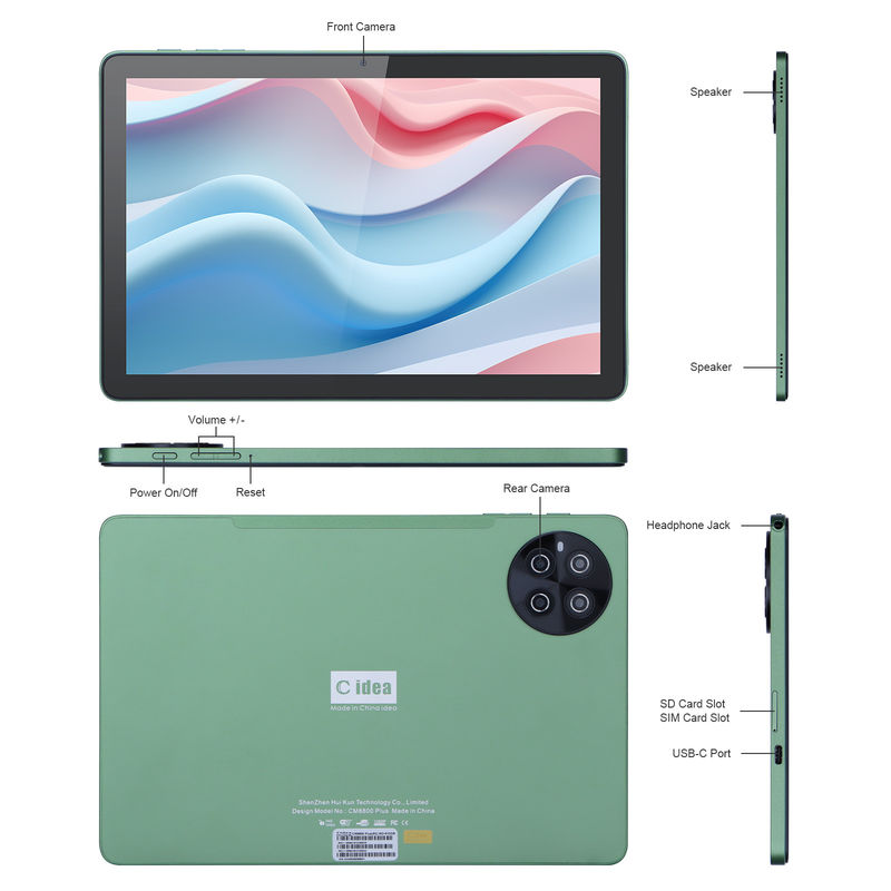 C Idea 10,1 ίντσες 8GB RAM 512GB ROM WiFi Smart Tablet PC με υποστήριξη SIM CM8800plus