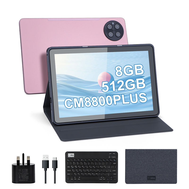 C Idea Android 8GB RAM 512GB ROM 10.1 ιντσών Tablet με πληκτρολόγιο για το σχολείο CM8800plus