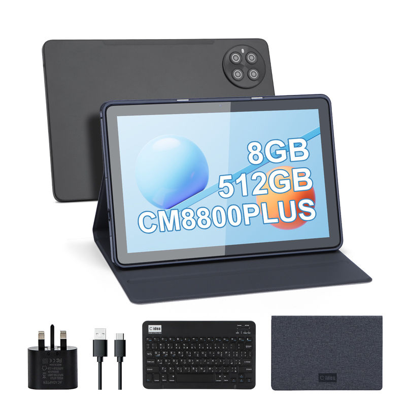 C Idea 512GB Αποθήκευση 5G WiFi Εικονική οθόνη 10.1 ιντσών Tablet με SIM για το σχολείο CM8800plus