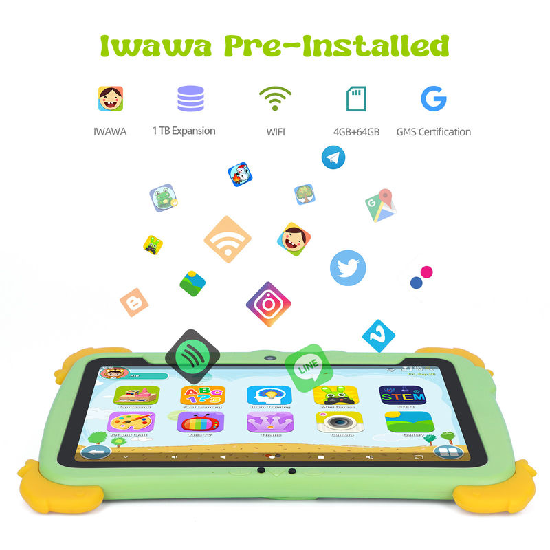 C Idea Kids Tablet 10,1 ιντσών Android Tablet PC με κάσα προστασίας ματιών 1280*800 Προεγκατάσταση οθόνης IWAWA για εκπαίδευση