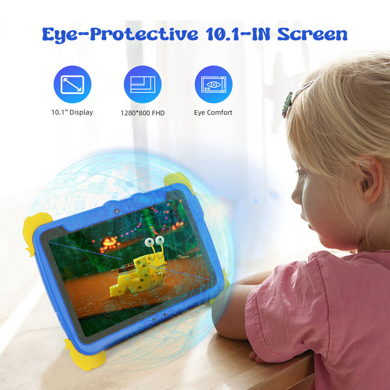 C idea Kids Tab 10,1 ιντσών Android 13 Tablet για παιδιά 4GB RAM 64GB ROM Προστασία ματιών Πατητή οθόνη για παιδιά 3-8 ετών