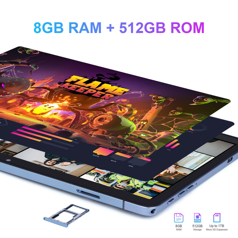 C idea Android Tablet 10,1 ίντσες Μεγάλη οθόνη 8GB RAM 512GB WIFI 5G Tablet με ποντίκι πληκτρολογίου Υποστήριξη SIM για φοιτητή