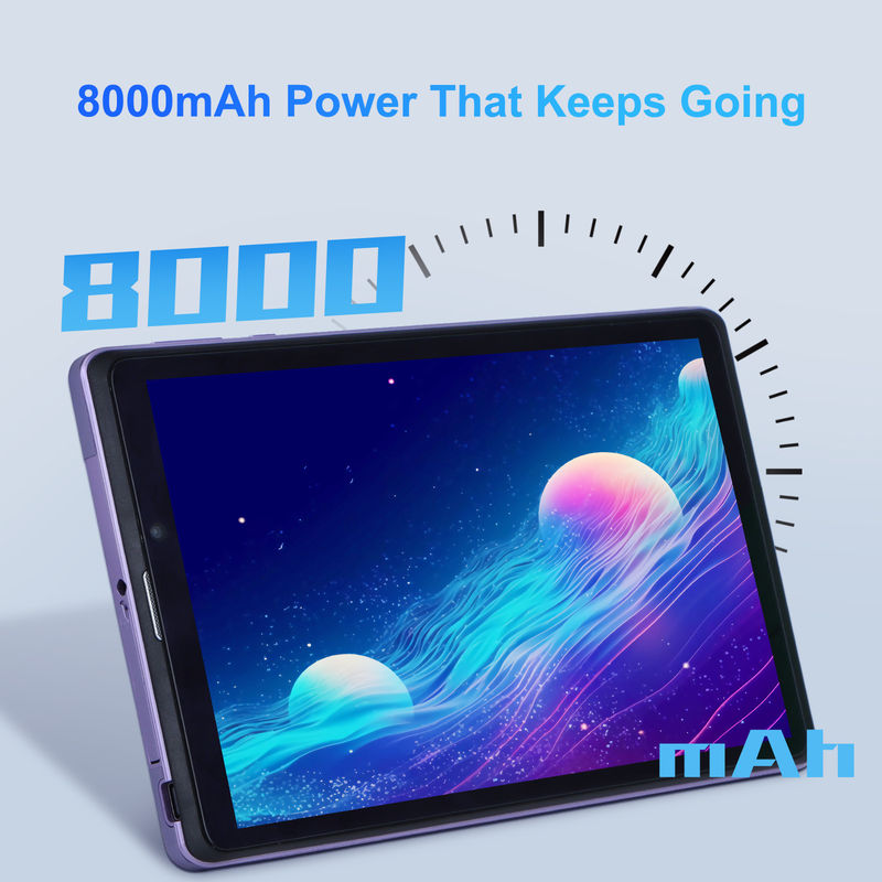 C Idea Portable 8 In Android Tablet PC 8GB RAM 512 GB Android 12 Tablet IPS HD οθόνη τετραπλό πυρήνα CM818-Πορφυρό