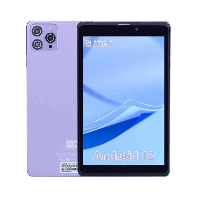 C Idea Portable 8 In Android Tablet PC 8GB RAM 512 GB Android 12 Tablet IPS HD οθόνη τετραπλό πυρήνα CM818-Πορφυρό