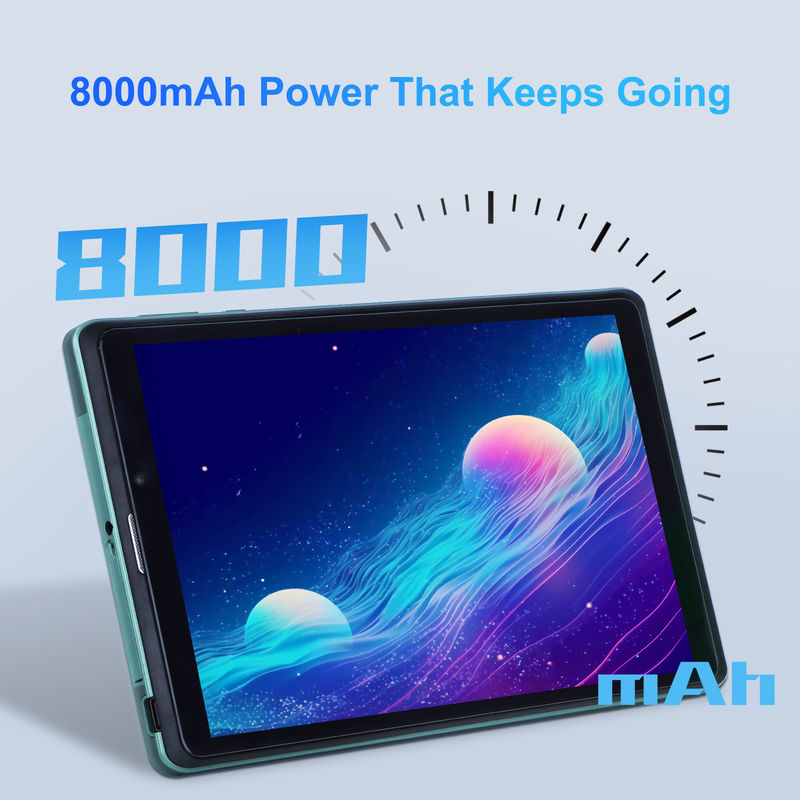 C ιδέα 8 ιντσών Android Tablet PC με Android 12 λειτουργικό σύστημα Quad Core CPU 8GB RAM 512GB Αποθήκευση IPS HD οθόνη CM818-Green