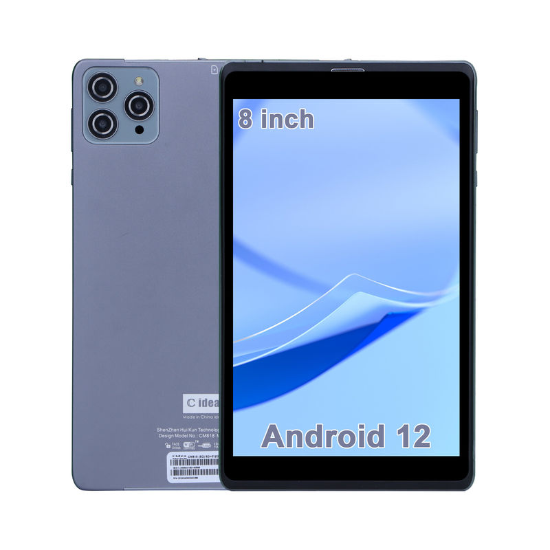 C ιδέα Android Tablet PC Διπλή κάμερα 8 ιντσών 1280x800 IPS HD οθόνη Android 12 Ταμπλέτες για φοιτητές CM818-Grey