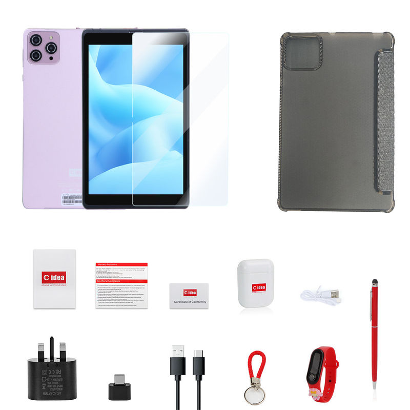 C Idea 8 ιντσών Android 12 Tablet 8000mAh μπαταρία 5+8MP κάμερα 8GB RAM 512GB ROM για εκπαίδευση μάθηση CM818-ροζ