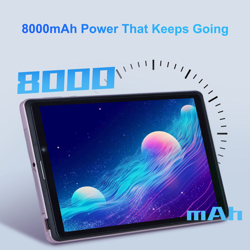 C Idea 8 ιντσών Android 12 Tablet 8000mAh μπαταρία 5+8MP κάμερα 8GB RAM 512GB ROM για εκπαίδευση μάθηση CM818-ροζ