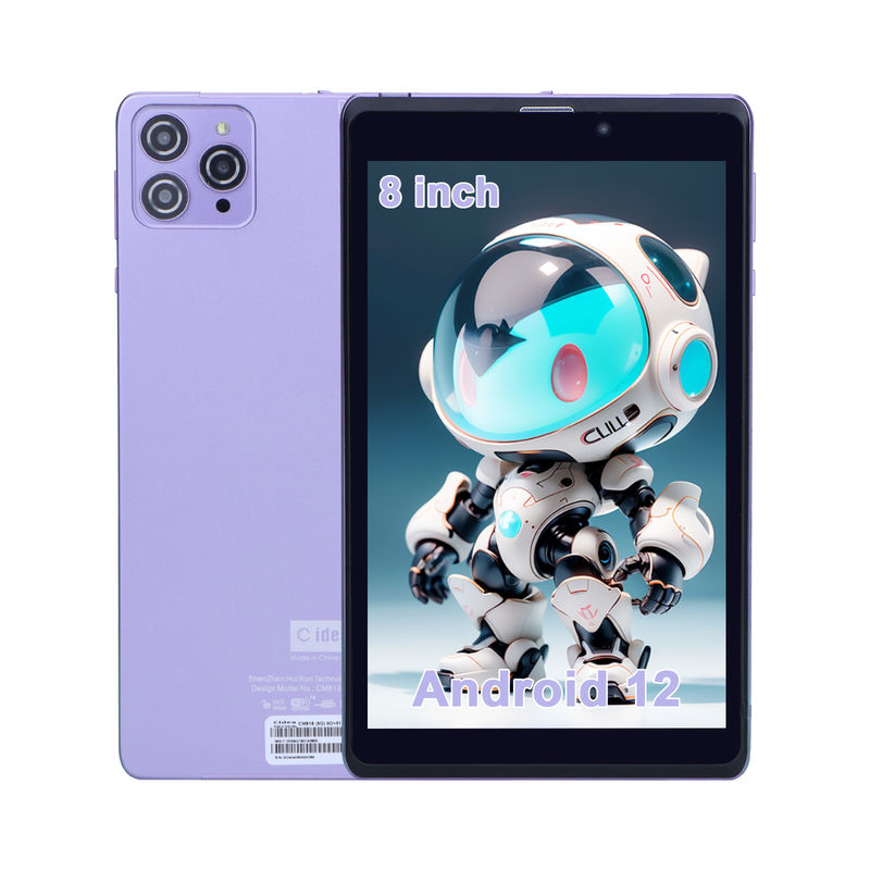 C Idea Portable 8 In Android Tablet PC 8GB RAM 512 GB Android 12 Tablet IPS HD οθόνη τετραπλό πυρήνα CM818-Πορφυρό