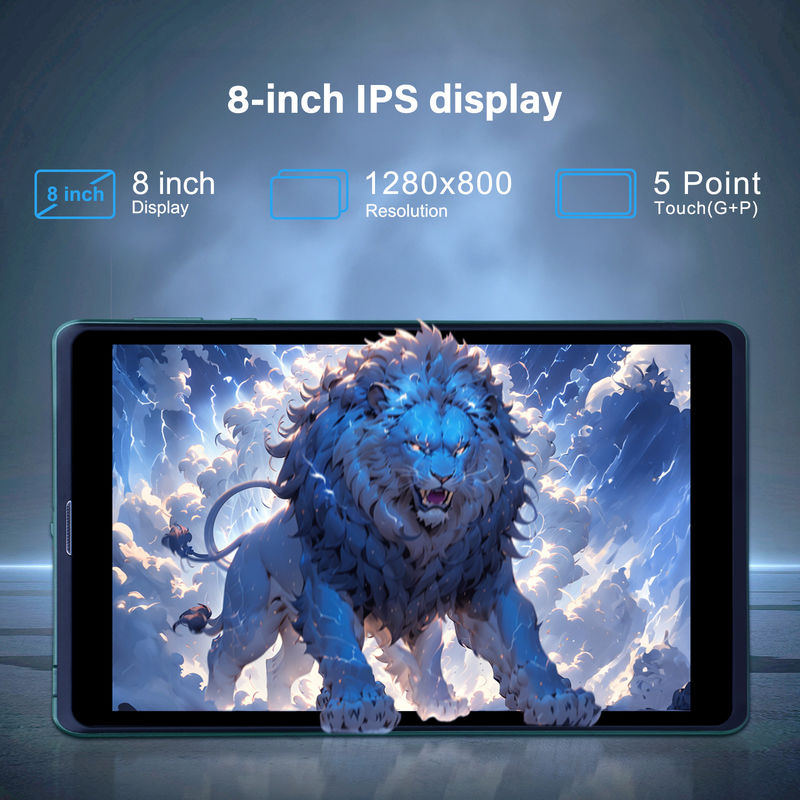 C idea Φορητό 8 ιντσών Android Tablet PC με Android 12 Quad Core CPU 8GB RAM 512GB Αποθήκευση IPS HD οθόνη CM818-Πράσινο