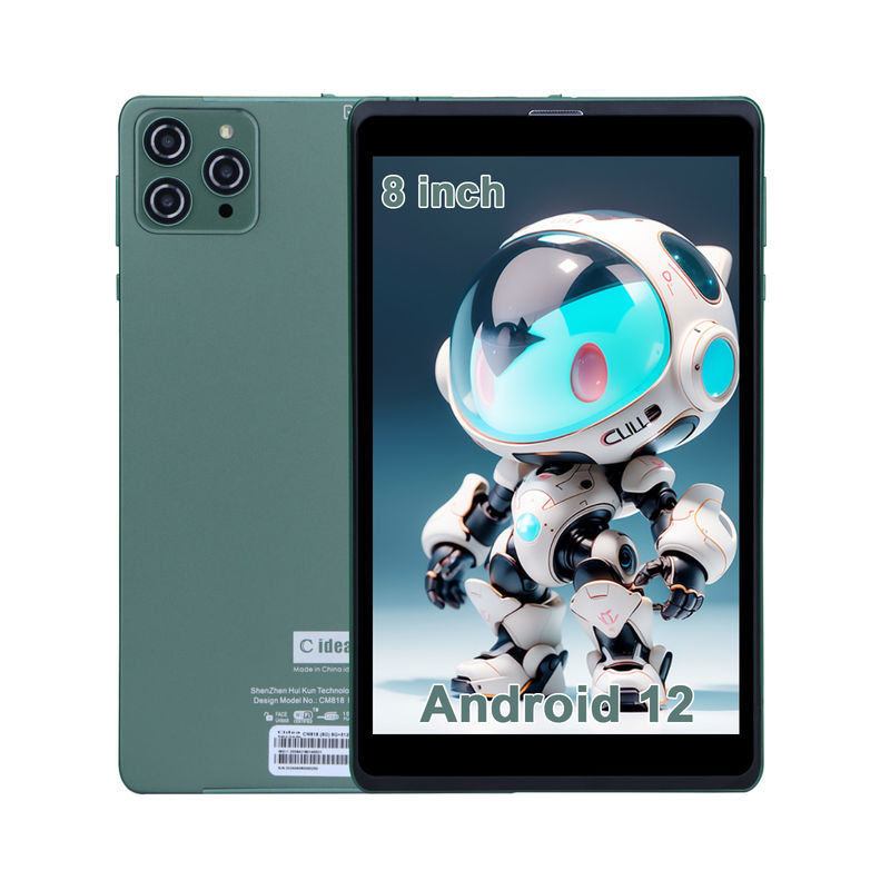 C idea Φορητό 8 ιντσών Android Tablet PC με Android 12 Quad Core CPU 8GB RAM 512GB Αποθήκευση IPS HD οθόνη CM818-Πράσινο